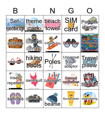 Happy Holidays! Bingo Card