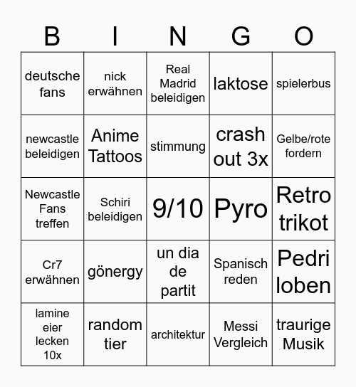 Viscabarca bingo Card