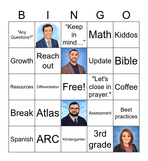Professional Development Bingo Card