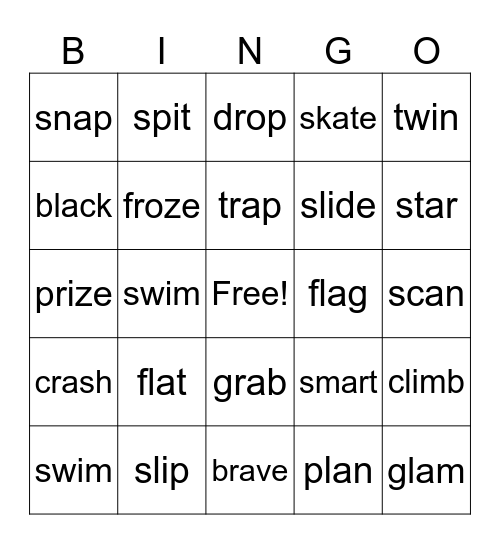 Blend Bingo Card