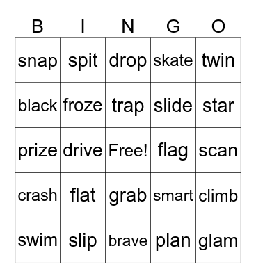 Blend Bingo Card