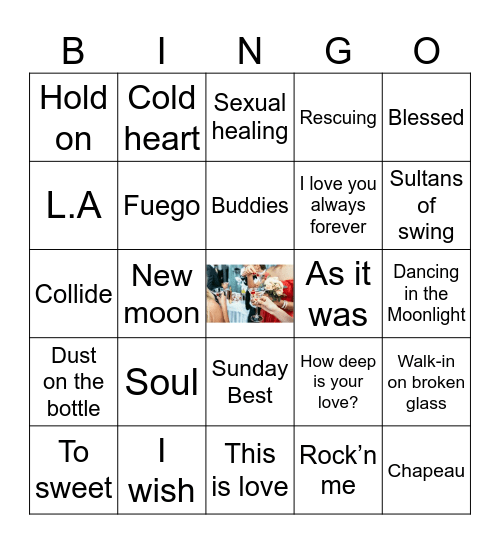 Bougie👠 (cocktail hr) Bingo Card