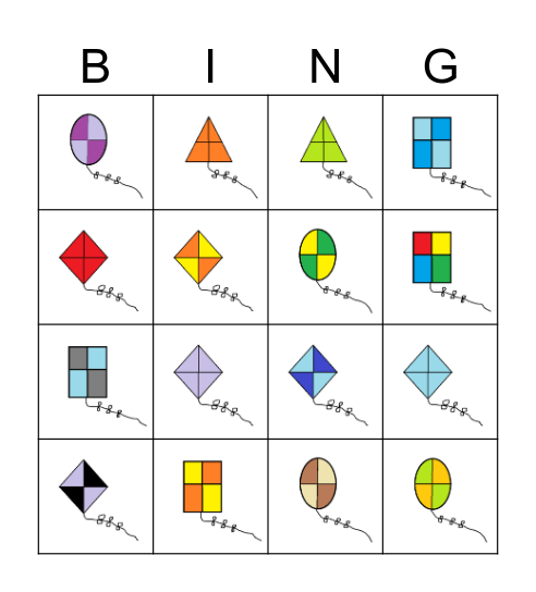 Kites Bingo Card