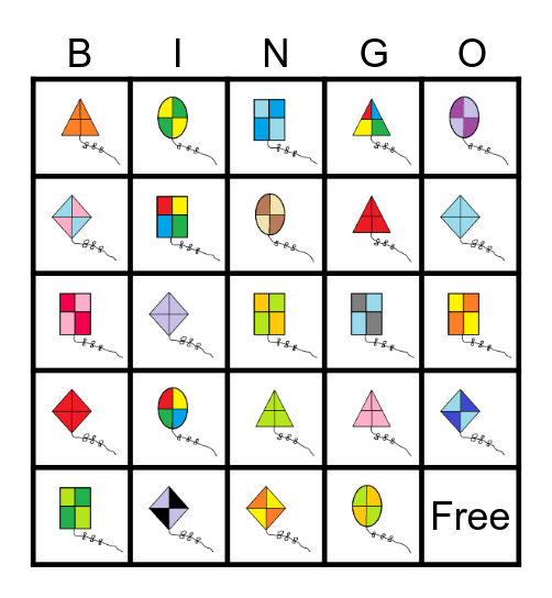 Kites Bingo Card