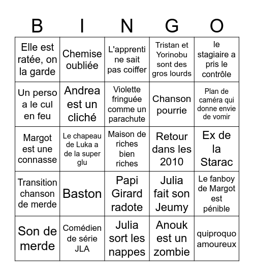 Dreams ON COTCHE Bingo Card