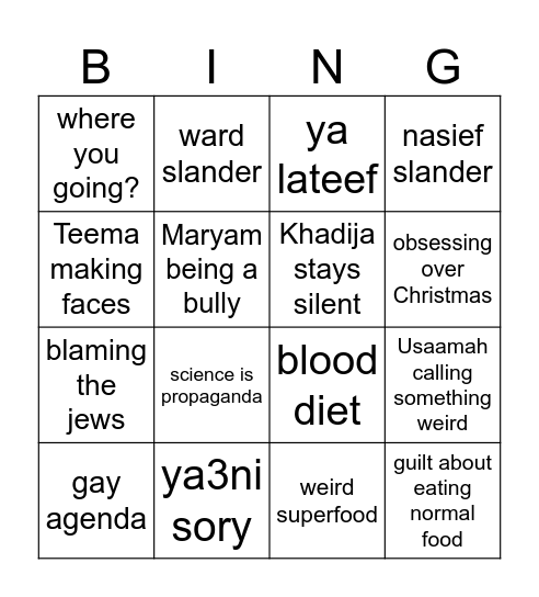Fico Eid 26 Bingo Card