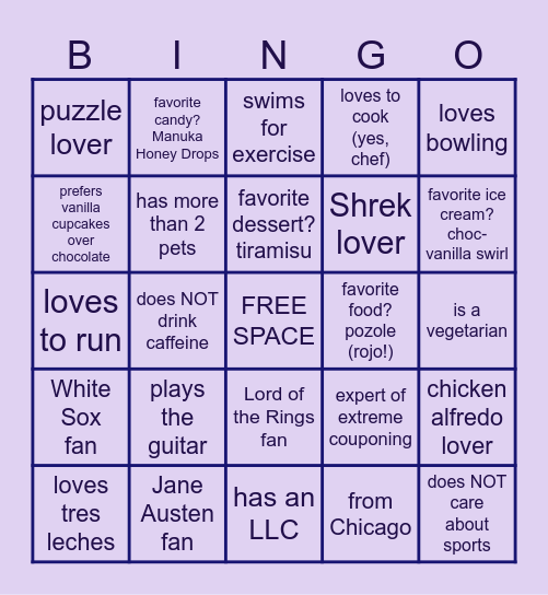 CCS Staff Search Bingo Card