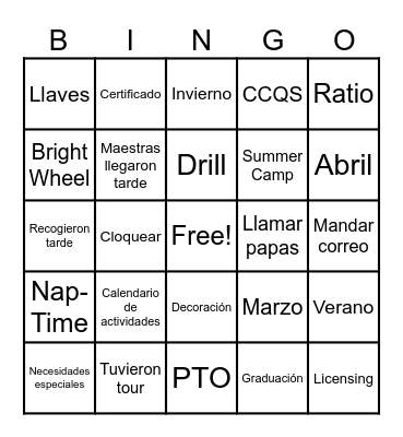 LG - EBA Bingo Card