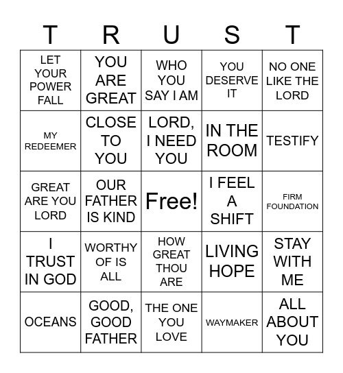 WCC WOMENS MINISTRY Bingo Card