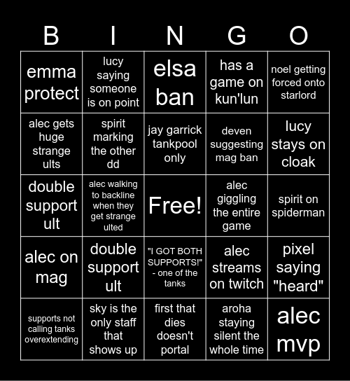 solar game bingo 3/19/26 Bingo Card