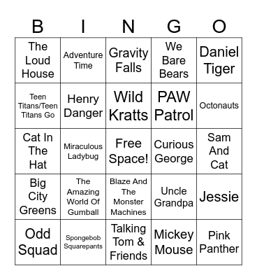Kid Shows Bingo Card