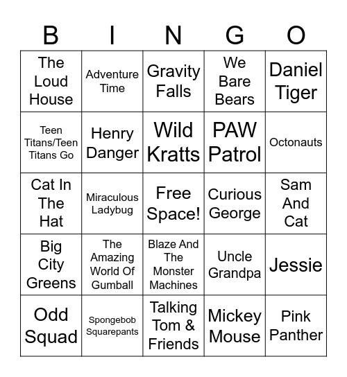 Kid Shows Bingo Card
