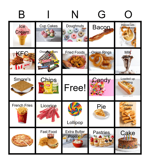 Healthy Bingo Card