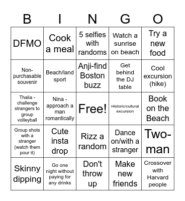 PR2k26 Bingo Card