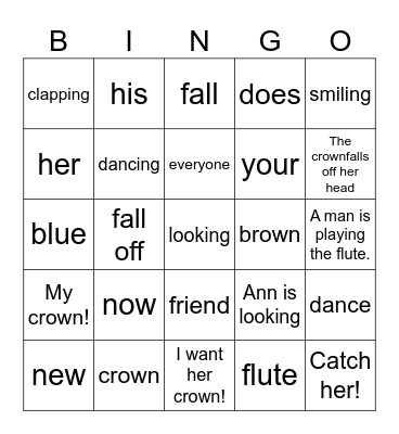 a new crown un 9 Bingo Card