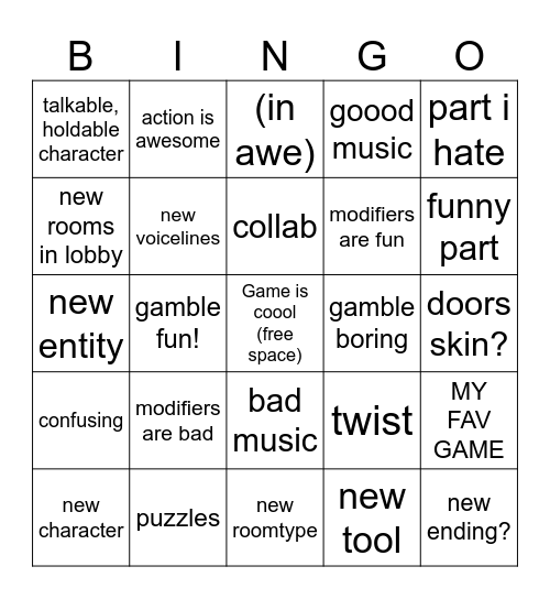 Pressure Biiiiiingo! Bingo Card