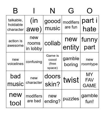 Pressure Biiiiiingo! Bingo Card