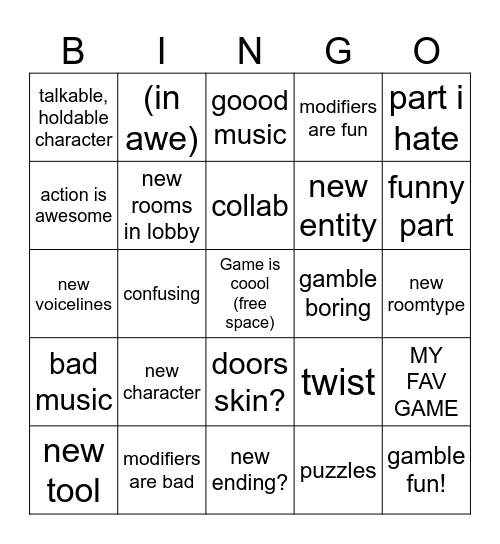 Pressure Biiiiiingo! Bingo Card