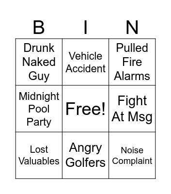 Valspar Calls Bingo Card
