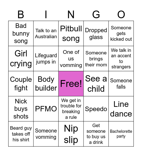 FINNS Bingo Card