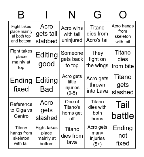Dbwc s2 GB7 bingo Card