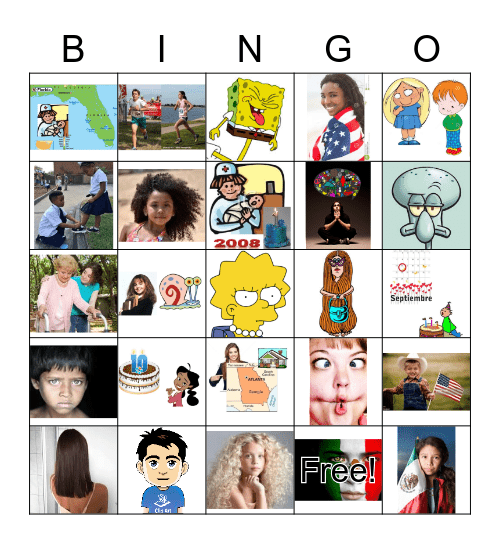 Je me présente - images nov 2022 Bingo Card