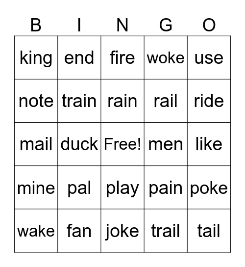 Word Wall 80-100 Bingo Card