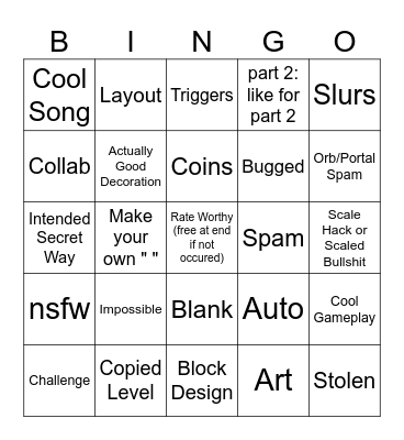 Recent Tab Bingo by Siyah Bingo Card