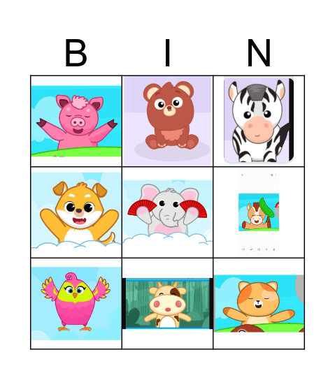 Farm or wild Bingo Card