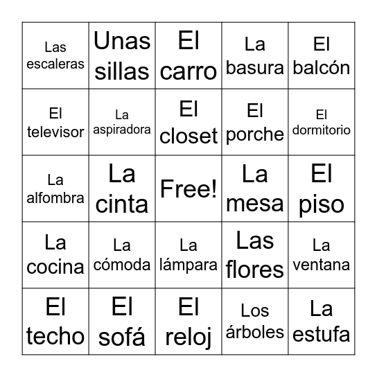 LOTERIA Bingo Card
