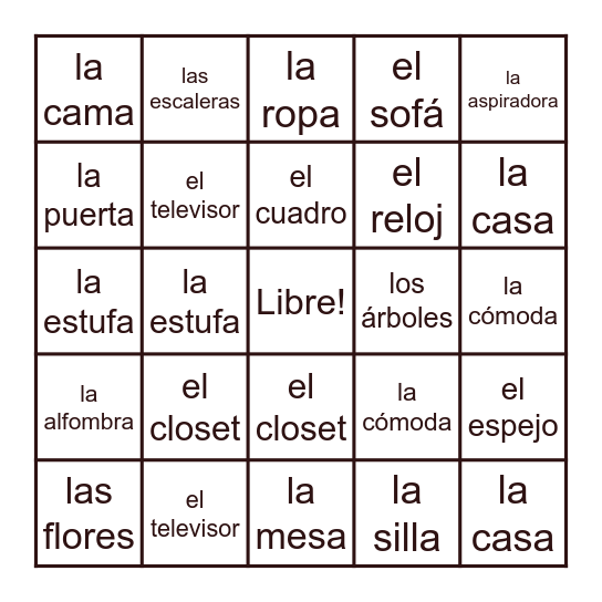 LOTERIA! Bingo Card