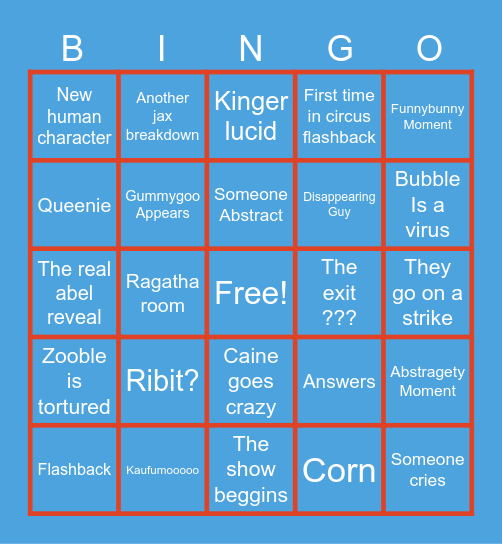 Tadc 8 Bingo Card