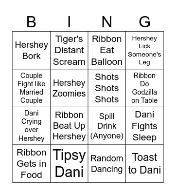 Party Enviro Bingo Card