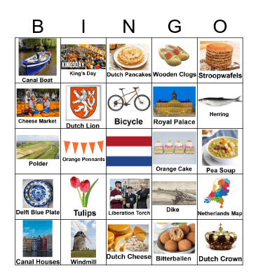 Netherlands Bingo Card