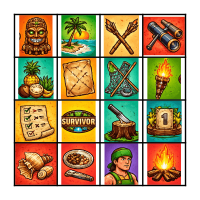 Survivor Bingo Card
