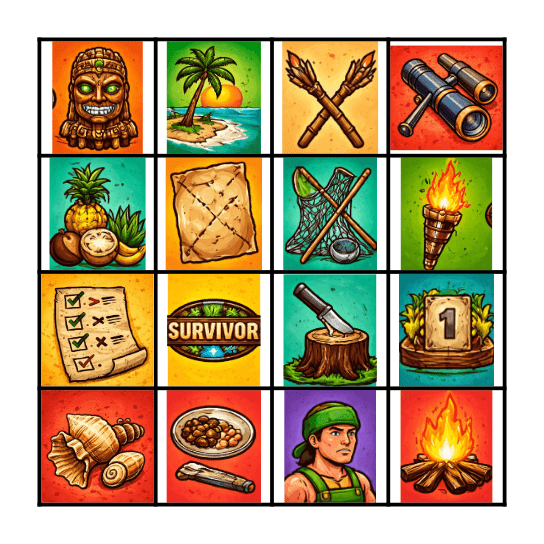 Survivor Bingo Card