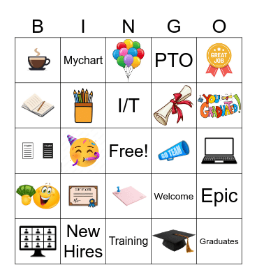 Graduation Bingo Card