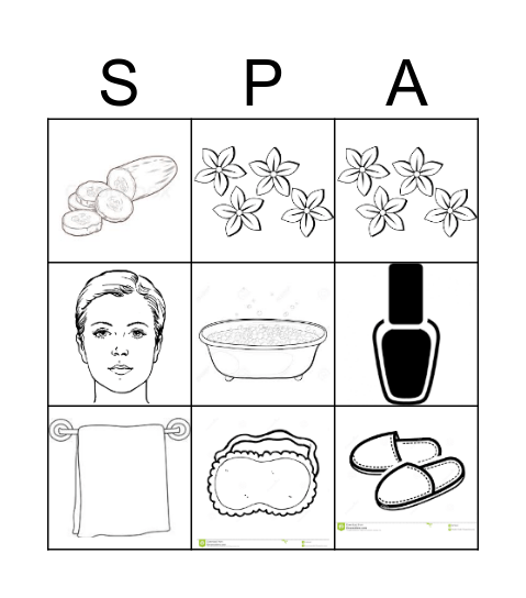 Slumber Party Bingo  Bingo Card