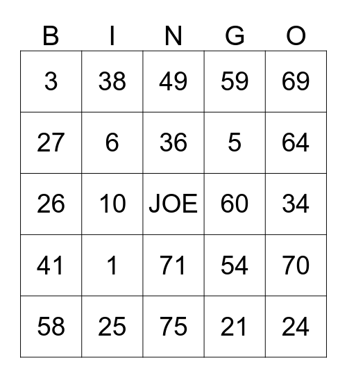 ZILDJIAN.SINGER Bingo Card