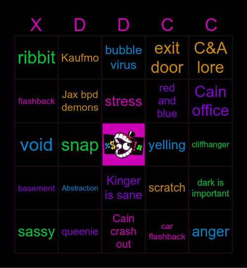 TADCEP8 Bingo Card
