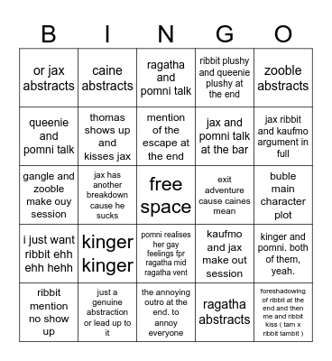 hjsakldfhl Bingo Card