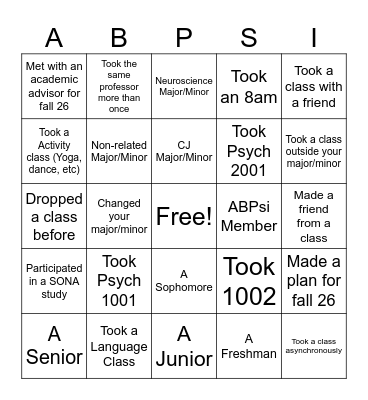 COP or DROP BINGO Card