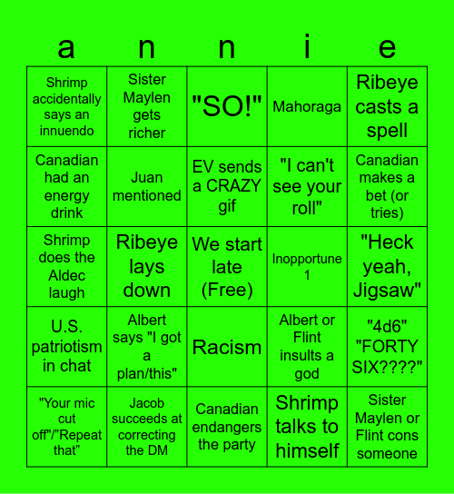 grup b Bingo Card
