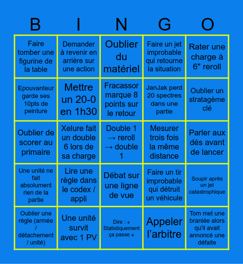 Ligue 2 retour Bingo Card