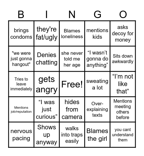 pred bingo Card