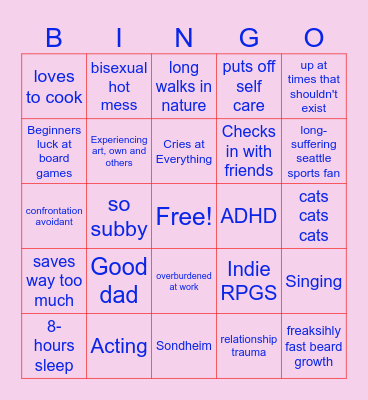 Vince Bingo Card