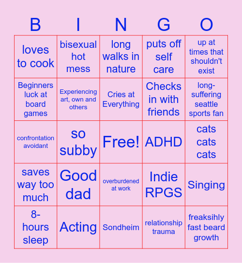 Vince Bingo Card