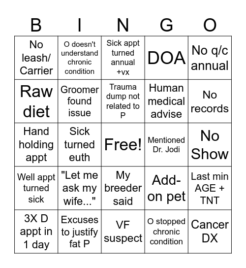 Bingo 2.0 Bingo Card