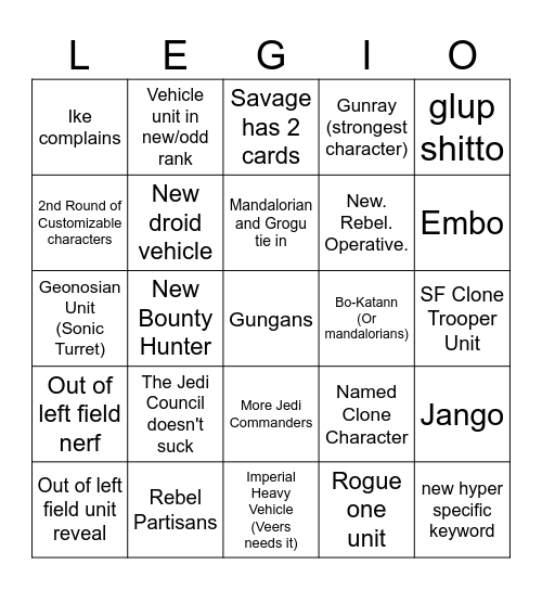 Adepticon Bingo Card