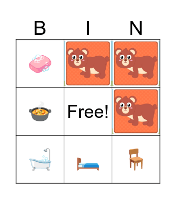 BEAR FAMILY Bingo Card
